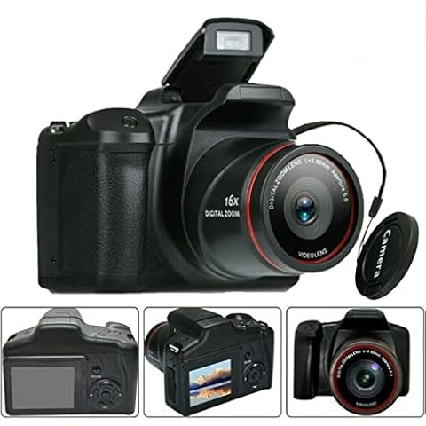 Digital SLR Camera Vlogging Video Camera, 2.4-Inch 1080P LCD Screen 16X Digital Zoom Anti-shake Cameras for Beginners Learners Kids Camera, No SD Card(Not Suitable for Professionals) Cover
