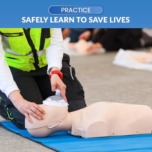 Image of Primacare RS-6847 CPR Rescue Masks, Pack of 10 - FDA Approved CPR Masks with One-Way Valves for Emergency Response, First Aid Kits, CPR Training & Rescue Breathing - Universal Adult Size