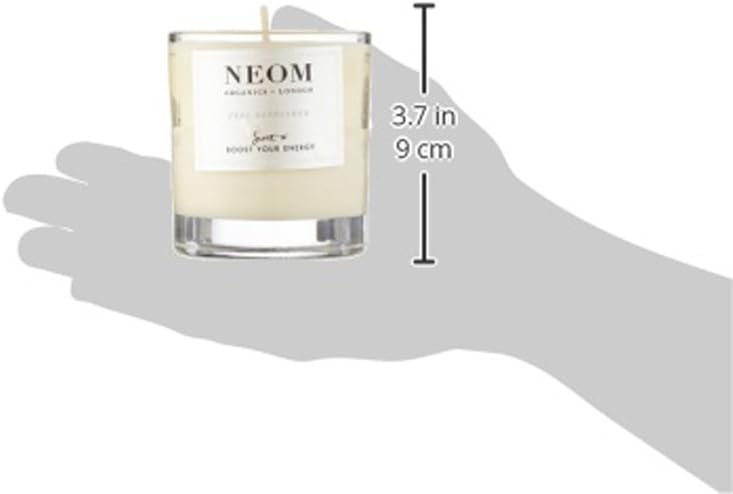 NEOM- Feel Refreshed Scented Candle, 1 Wick | Lemon & Basil | Essential Oil Aromatherapy Candle | Scent to Boost Your Energy - Image 3