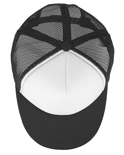 Image of Gelante 12 Pcs Sublimation Blank Trucker Hats - 5 Panel Mesh Snapback Baseball Cap Bulk