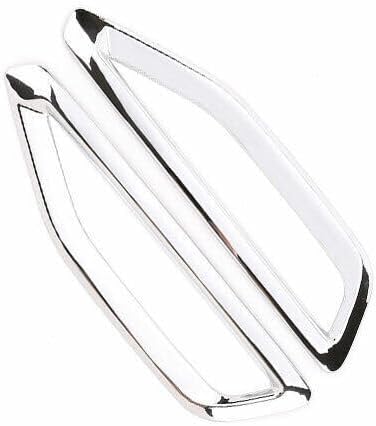 2Pcs Front Side Fender Vents Air Outlet Cover Trims for BMW X5 G05 2019 2020 2021 (Chrome)