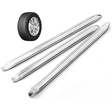 Cymax Set of 3 Tyre Lever Tire Irons Changing Tool Kit,30cm Premium Metal Steel Tire Repair Tools Changer Remove Tyre for Motorcycle Bike Scooter Cover