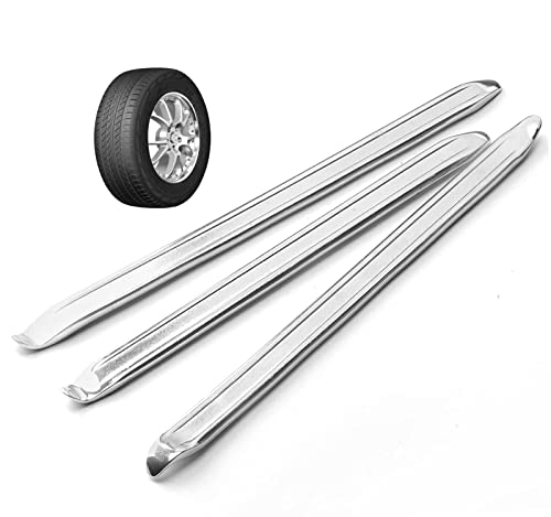 Cymax Set of 3 Tyre Lever Tire Irons Changing Tool Kit,30cm Premium Metal Steel Tire Repair Tools Changer Remove Tyre for Motorcycle Bike Scooter