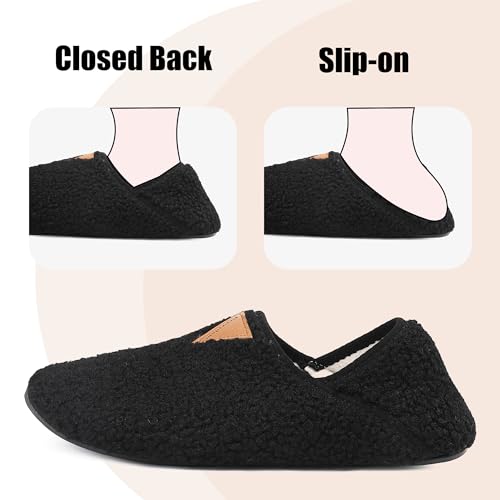 House Slippers with Rubber Sole Unisex Warm Bedroom Shoes for Women/Men Soft Lightweight Non Slip Socks Slippers Indoor and Outdoor4