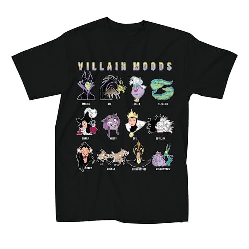 Disney Villains Mood Chart Maleficent Ursula T-Shirt