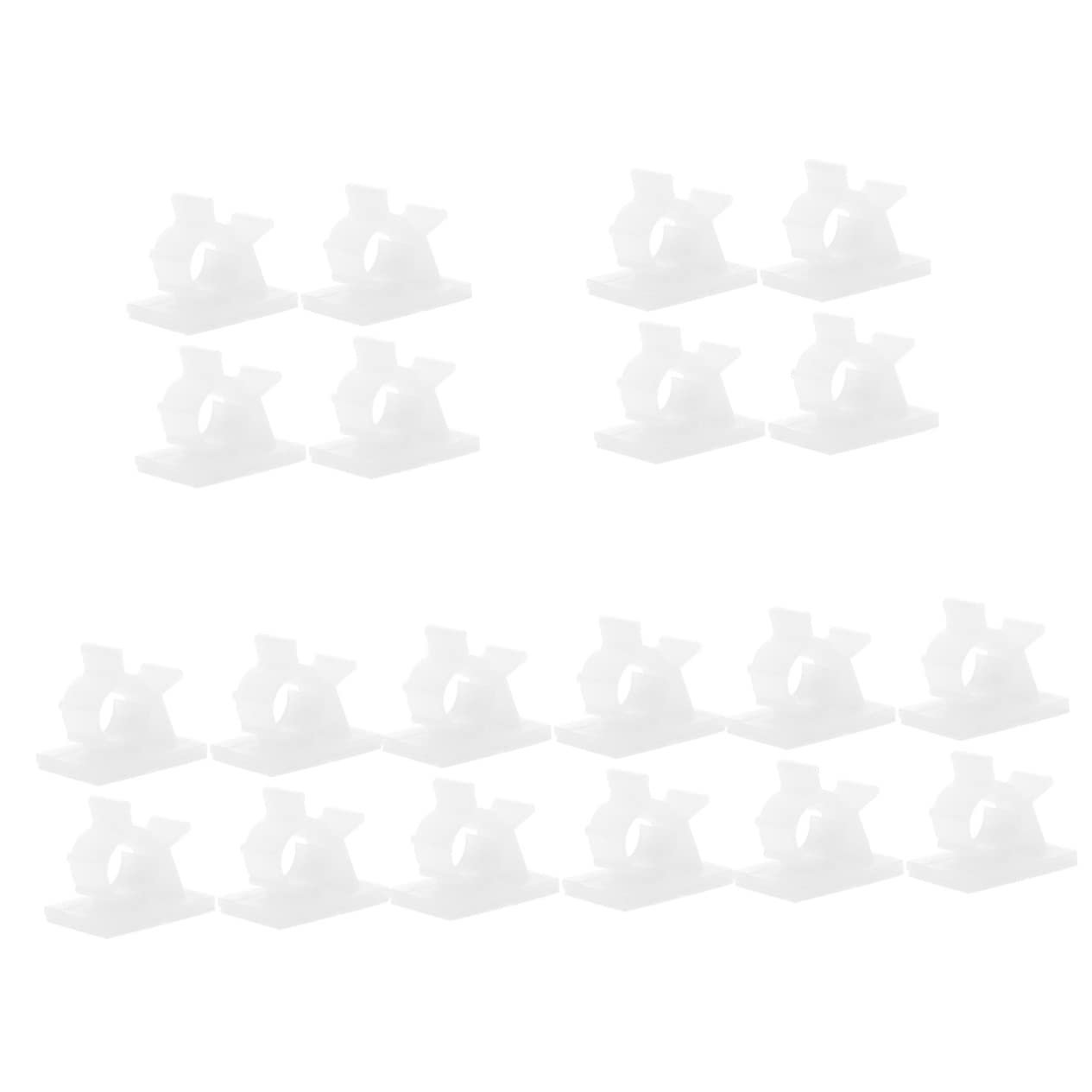 NUOBESTY 5 Sätze Kabelclips Selbstklebend Kabelmanagement Für Ordnung Für Haustiere Für Schreibtisch Und Zuhause Einfache Handhabung Schwarz 100 Stück * 5