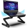 WorkEZ Adjustable Laptop Stand for Desk, Adjustable Height Laptop Stand, Ergonomic Foldable Portable PC Holder, Computer Riser, Home Office Supplies