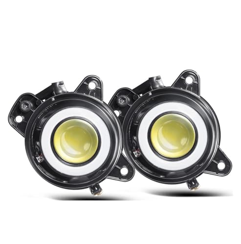 Feu antibrouillard LED Angel Eye COB pour VW Polo 9N3 2005-2009 DRL 9006