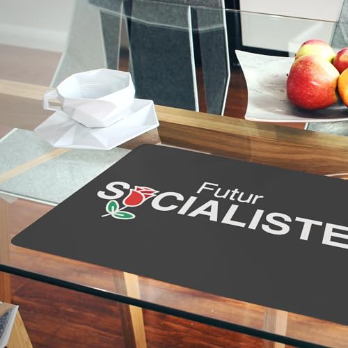 Sets de table souples en liège noir napperons grand format humour
