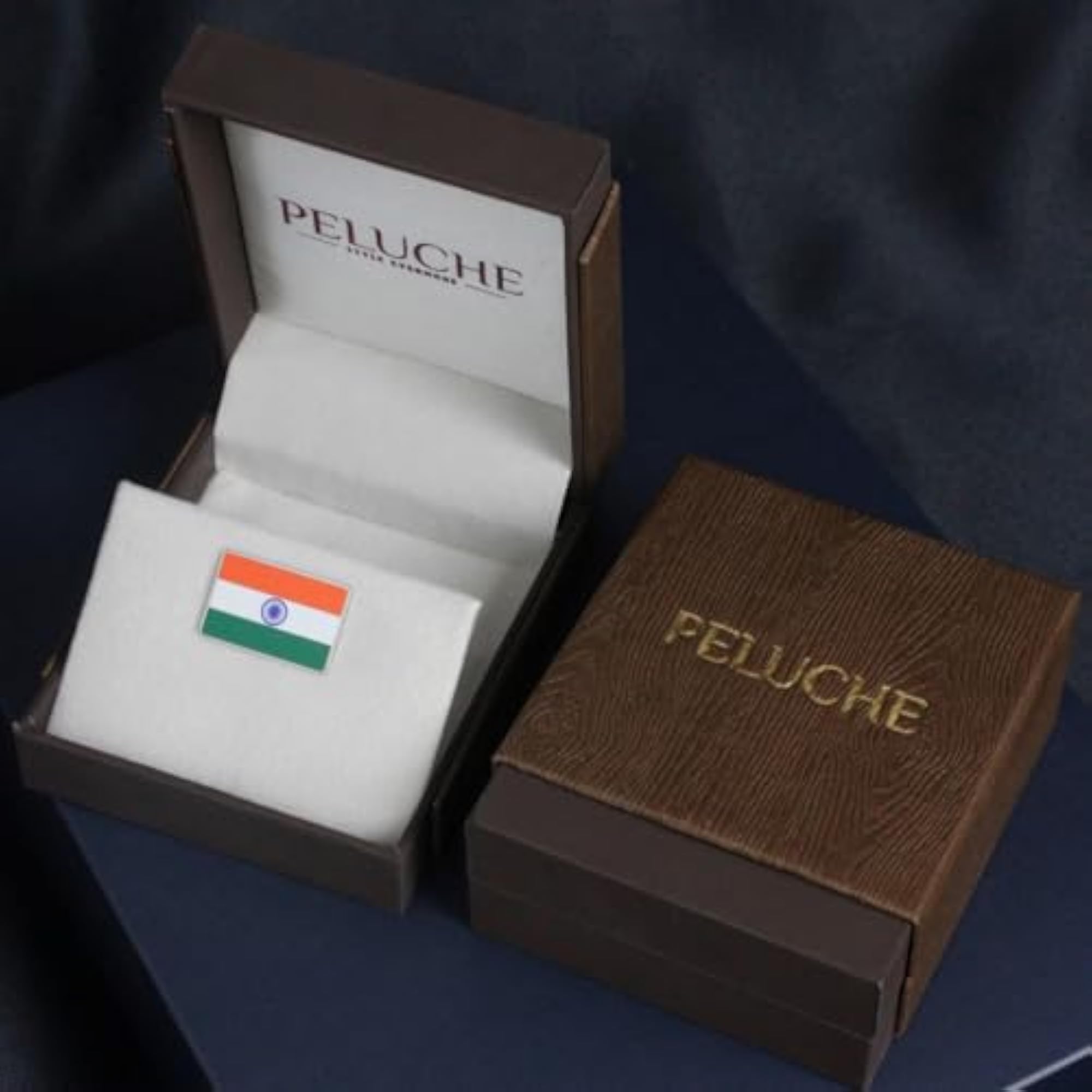 National Flag Tricolor Lapel Pin for Men