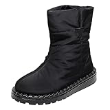 Wdgfv Cowboy Stiefeletten Damen Braun -Leoparden-Sonnenblumen-Stoff-bedruckte, lässige Einzelschuhe mit flachem Boden Snowboard Schuhe Damen 41 SchnüRstiefel Mit Absatz Damen Damen Stiefeletten