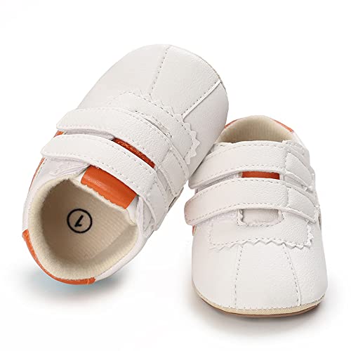 Image of Clowora Baby Boys Girls Shoes Non-Slip Rubber Sole Sneakers Infant First Walking Toddler Crib Shoes Newborn Loafers Flats.