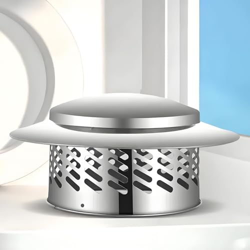 Protector de lluvia y escombros para chimenea redonda de acero de 220 mm 2