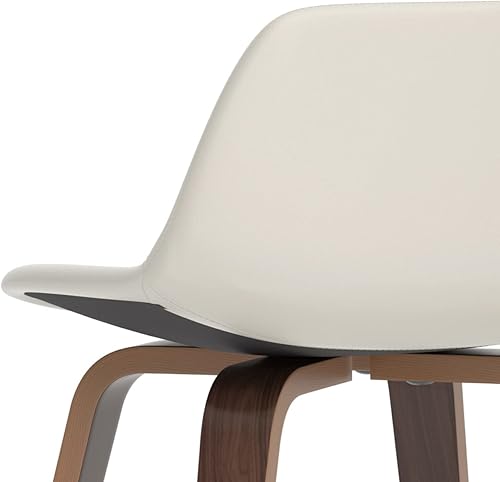 Miniatura 128 de SIMPLIHOME Randolph - Taburete moderno de mediados de siglo de madera curvada de 28 pulgadas (juego de 2) en piel sintética vegana gris piedra para