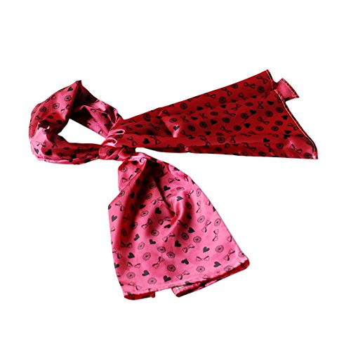 Brando Deep Pink Lovely BOW & Heart & Blosom Design Comfy Scarf