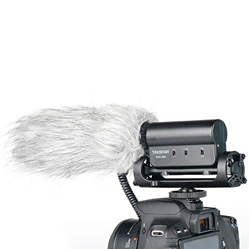 Takstar Sgc-598 Interview Shotgun Mic On Camera Video Microphone For Nikon Canon Dslr Camera With Furry Windscreen Muff, Open Box #TOP1