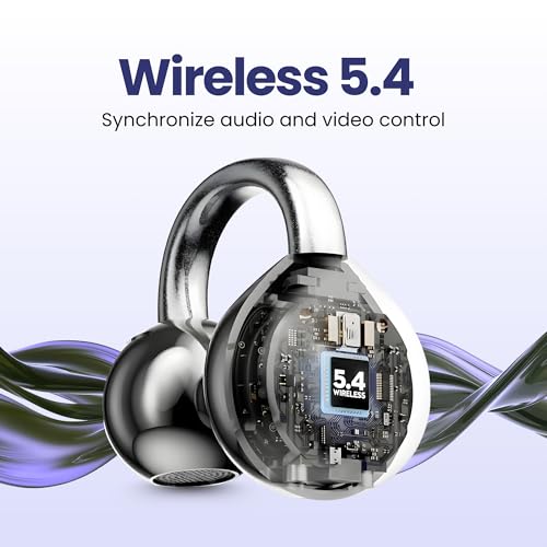 Écouteurs à clipser sans fil Bluetooth étanches à clip ouvert pour sport et running