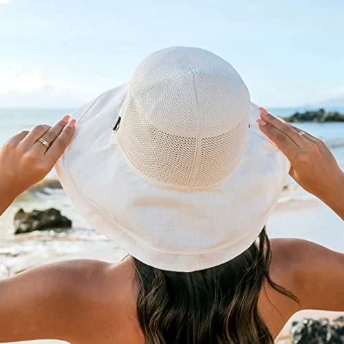 Sombrero plegable de mujer con ala ancha para protección UV miniatura 5