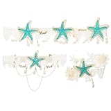 Uonlytech Diadema de Estrella de Mar Perlas 3 Piezas, Accesorios Cabello Mujer, Tocado Elegante para Boda y Fiesta, Decoración Marina para Novia, Obsequio Especial