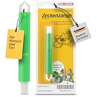 Dr. Schick Zeckenzange für Mensch und Tier - Zeckengreifer mit smartem Druckknopf - zuverlässiger Zeckenschutz zur einfachen und sicheren Entfernung von Zecken