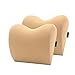 KSFBHC 2pcs / 1pc Auto-Kopfstütze Nackenkissen Sitzstuhl In Auto Foam Cotton Kissenbezug weiche Kopfstütze Travel (Color : Beige 2pcs)