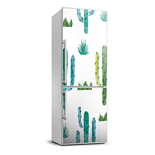 Pegatinas de refrigerador de cactus autoadhesivas lavables Tulup de vinilo resistente 2