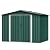 DWVO 8x6ft Metal Outdoor Storage Shed, Waterproof Tool Shed Heavy-Duty Storage Unit with Lockable Door and Vents, Ideal for Bicycles, Tools, Lawnmowers, Backyards, Patios, Lawns - Green
