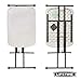 Mesa auxiliar plegable ajustable en altura 66 x 46 x 61-71 cm