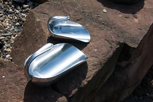 horizont Futterschaufel aus Aluminium - 1000 g Fassungsvermögen - Aluschaufel mit Innenstiel, Sackschaufel, Pelletschaufel, Mehlschaufel, Dosierschaufel