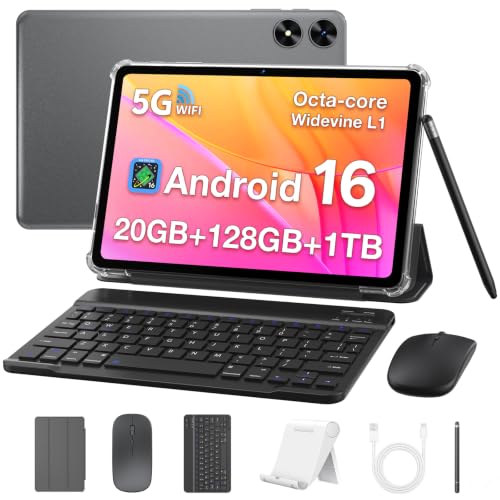 Image of Android 16 Tablet,10 Inch Tablet with Keyboard, Octa-Core CPU