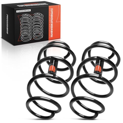 Frankberg 2x Federn Fahrwerksfeder Vorne Kompatibel mit Octavia II 2004-2013 Golf V 2003-2008 Golf VI 2008-2013 E-O-S 2006-2008 Golf Plus 2006-2016 Replace# 1K0411105BC