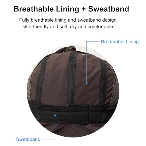 TopHomer Chapéu de pesca opcional de 6 cores, chapéu de proteção solar de aba larga FPS 50+ para aca