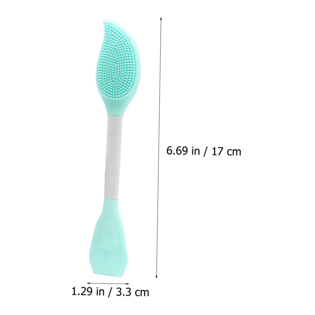 SHERCHPRY 3Pcs Double Ended Silicone Facial Mask Brush Versatile Cosmetic Applicator for Mud Masks Easy to Friendly for Home and Beauty Salons