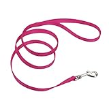 Coastal - Single-Ply Dog Leash, Pink Flamingo, 5/8' x 6'