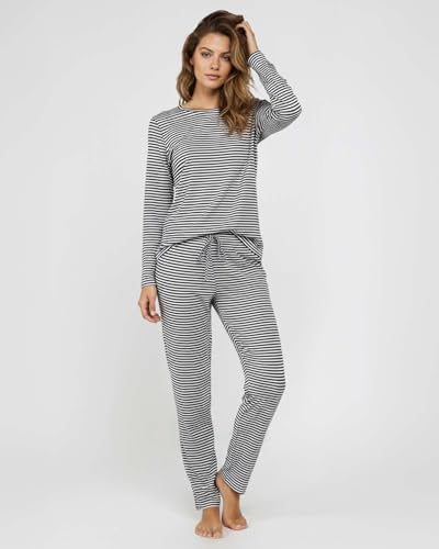 image for Real Essentials 2 Pack: Women's Comfy Pajama Sets - Short & Long Sleev