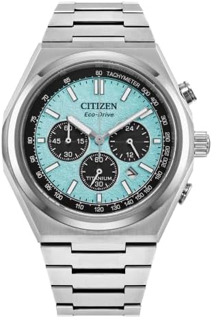Citizen Zenshin Titanium Eco-Drive Men's Watch, Blue Dial, 42mm, CA4610-85M