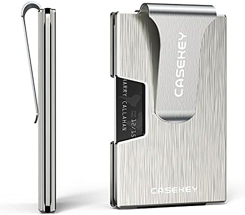 Trilea RFID Minimalist Titanium Wallet for Men | Slim Total Aluminum Metal NFC Protecting Card Wallet | Small Pocket Credit Card Holder