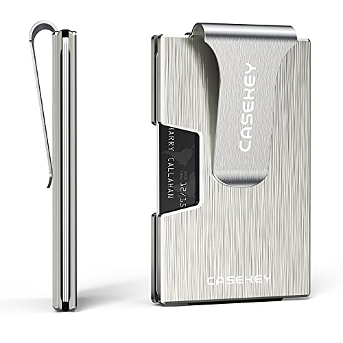Trilea Rfid Minimalist Titanium Wallet For Men | Slim Total Aluminum Metal Nfc Protecting Card Wallet | Small Pocket Credit Card Holder #TOP1