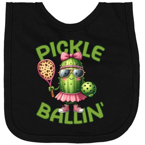 inktastic Pickle Ballin Newborn Bib