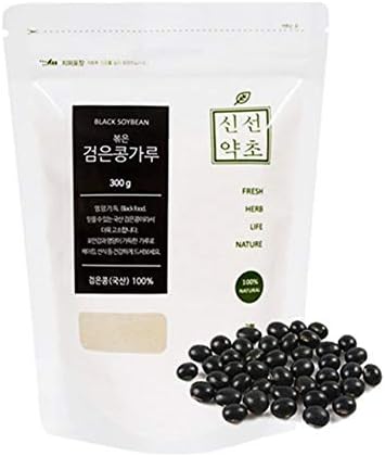 K-Herb Korean Roasted Black Soy Bean Powder | 300g | 1 Pack, 100% Natural, Nourishing Black Food, Rich & Savory, 검은콩가루