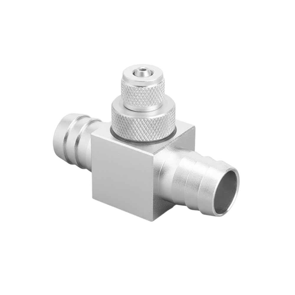 BDKMMS Aquarium Inline CO2 Diffuser, 0.5/0.6/0.8Inch Hose Aluminum Alloy External CO2 Atomizer with Check Valve for Planted Tanks