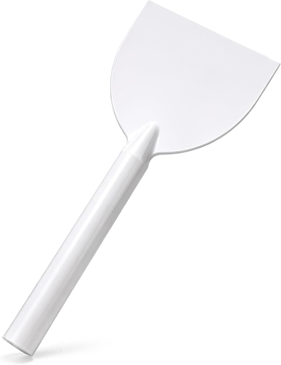 Lothee Cuchillo de plástico para paneles de yeso de 7 pulgadas con mango extralargo flexible, gris | Cuchillo para encintar paneles de yeso, ligero y suave, raspador de esquinas para acabado de limpieza, herramienta para masilla, reparación de parches para acabado de barro de pared