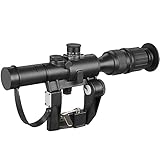 SVD Dragunov Rifle Scope SVD 4x26-Red Long Range Scope Rangefinder Optical Rifle Scope Reticle with...