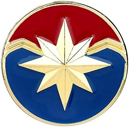 TUNSECHY Superhero Starforce Captain Heroine Gold Star Logo Metal Craft for Magnetic Board and Fridge Magnet Souvenir - 1 Piece (MAG-7)
