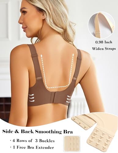 Image of Avidlove Wireless Bra for Women Seamless Push Up Full Coverage Bra Comfort Bralette Support Everyday Bra