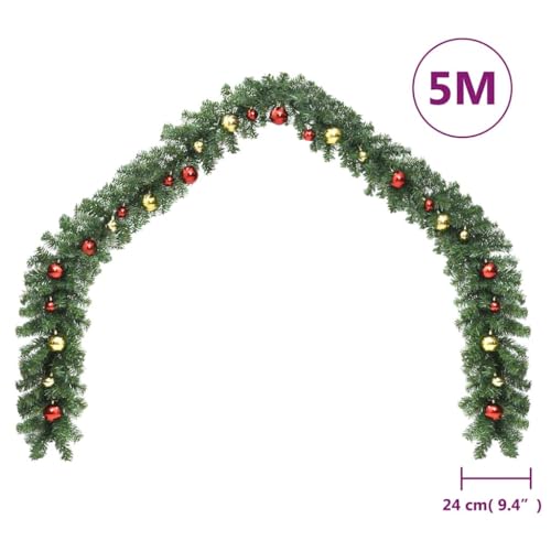 Guirnalda de Navidad de 5m con 75 luces LED para decorar tu chimenea y barandilla 7