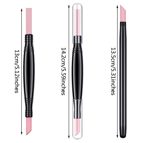 6 Pieces Pumice Stone Nail File Stone Sanding Nail File Stone Cuticle Remover Stick Double-Headed Polishing Pen For Household Beauty Salon Fingernail Toenail Peeling Dead Skin Repairing #TOP1