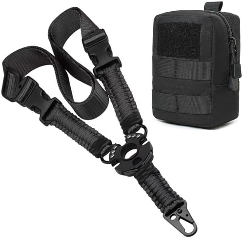 LECPECON Molle Pouches Compact Water-Resistant EDC Pouch Sling Black