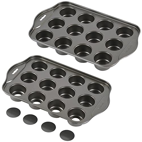 Comparison: Best Mini Cheesecake Pan 10 Kazozobi 2 Pack Mini Muffin Cheesecake Pan with Removable Bottom, 12 Cavity Nonstick Cupcake Pan Set