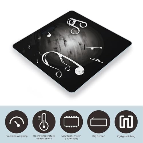 Báscula Digital de Baño con Plataforma Amplia y Pantalla LCD miniatura 3